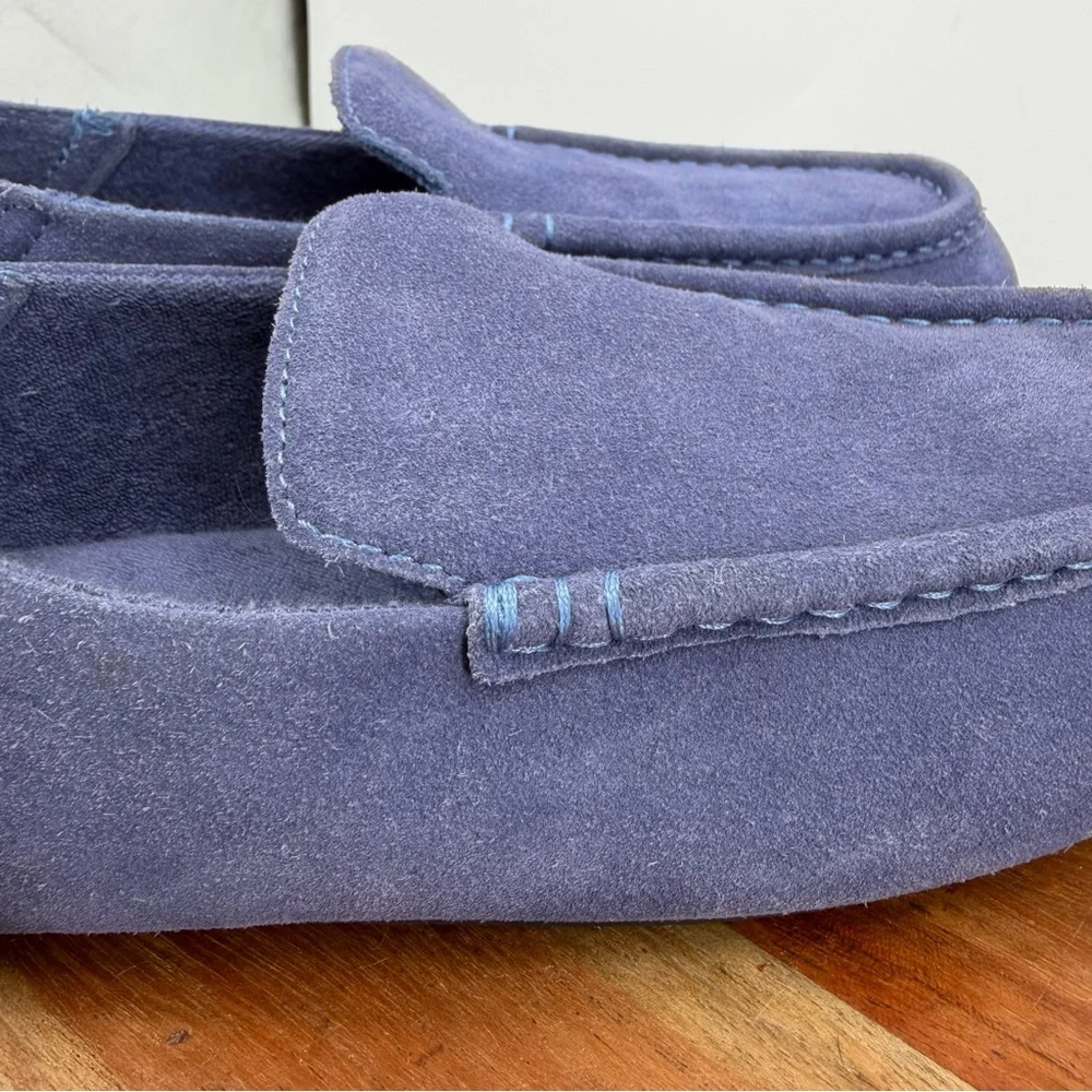 Nordstrom Leather Suede Milo Convertible Rubber Sole Slip-On Mens‎ Blue Slipper